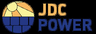 JDC Power logo featuring a stylized globe with yellow and blue segments